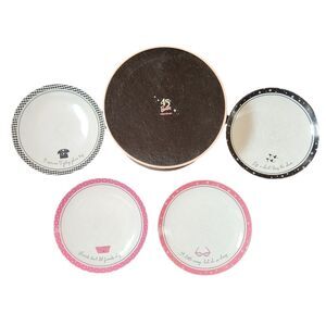 Barbie 45th Anniversary Dessert Plates Set of 4 w/ Box